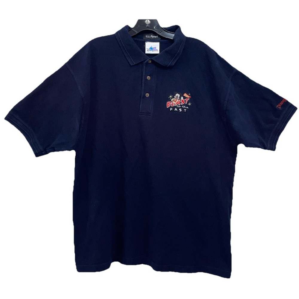 U.L. Sport Vintage 2004 Disneyland‎ Blast To The Past Men's 2XL Polo Shirt